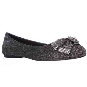 NWT 🛍️  Betsey Johnson Satin, Bow & Crystals Flats